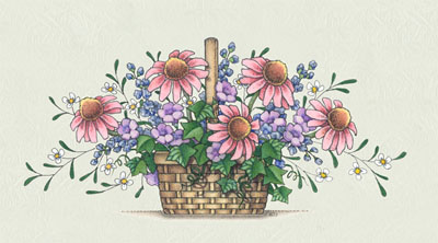 Bacova Floral Basket Mailbox 