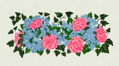 Bacova Hydrangea Rose Mailbox