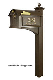 Whitehall Balmoral Mailbox package - Bronze