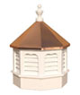 Vinyl Gazebo Cupola with copper roof