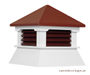 Red Vinyl Shed Cupola