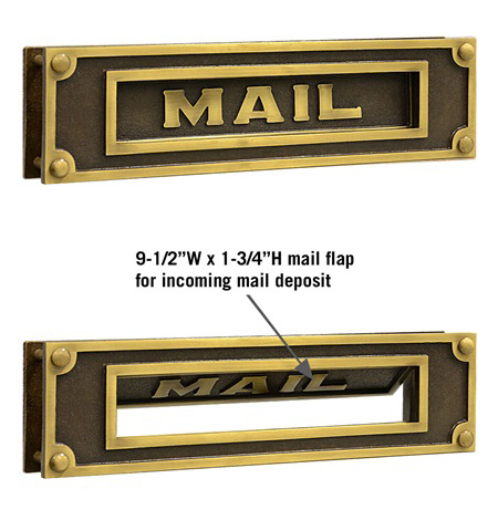 Antique Deluxe Mail Slot