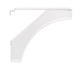 White designer mailbox post replacement bracket