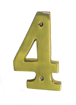 Brass House Number