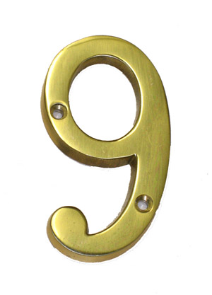 Polished Brass Number
