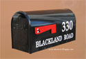Black Newport Mailbox