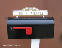 Whitehall Arch Top Mailbox Sign