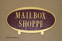 Small Oval Mailbox Sign