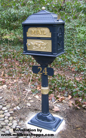 Charcoal Classic Mailbox by Gaines Manufacturing