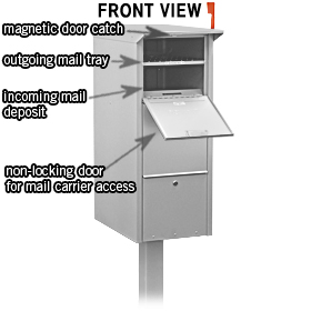 Large Secure Mail Box   Locking Mail and Parcel Mailbox  