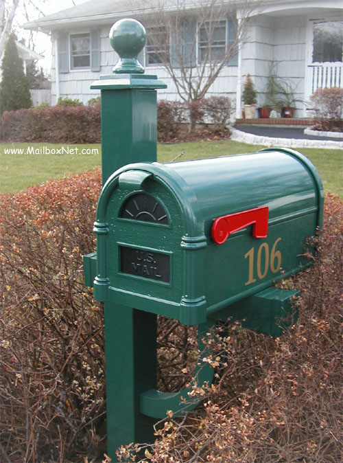 Premier Paramount Mailbox on a Hampton Post 