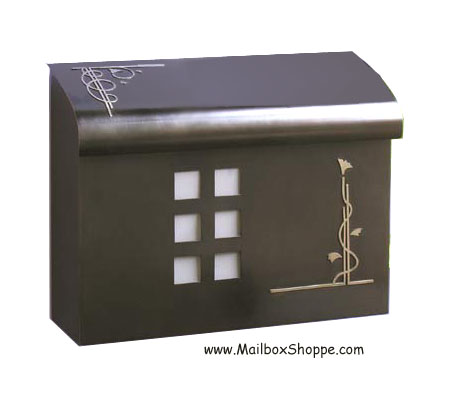 Arts & Crafts Mailbox Brass Copper and Nickel Mail box  